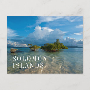 Wolken über der Marovo-Lagune Postkarte