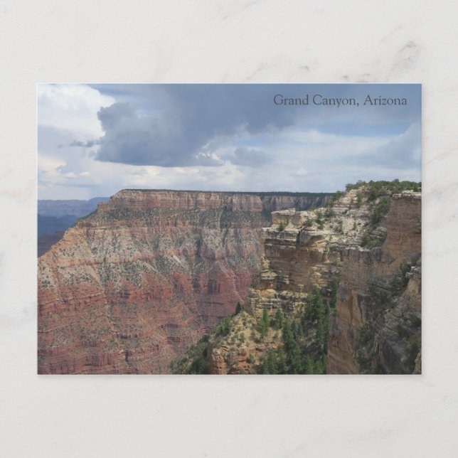 Wolken über Grand Canyon Postkarte (Vorderseite)