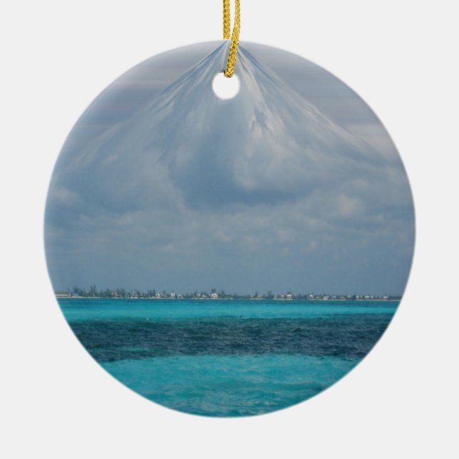 Wolken über Grand Cayman Verzierung Keramikornament (Vorne)