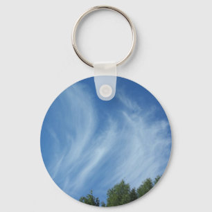 Wolken und Bäume Schlüsselanhänger