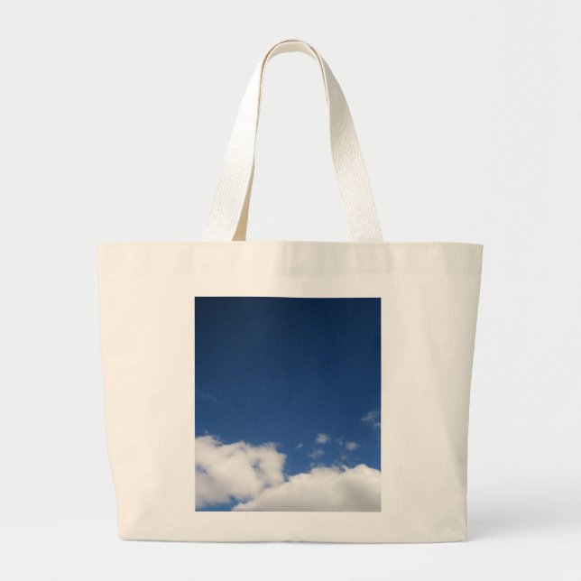 Wolken und blauer Himmel Jumbo Stoffbeutel (Vorne)