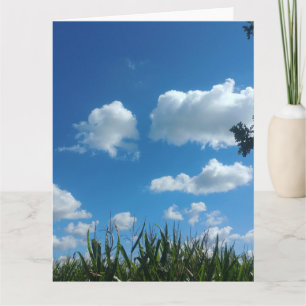 Wolken und blauer Himmel Karte