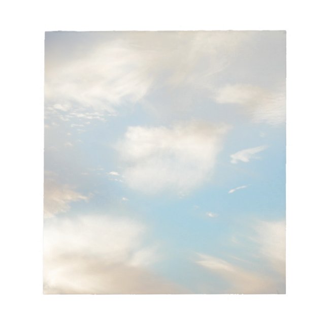 Wolken und blauer Himmel Notizblock (Vorderseite)