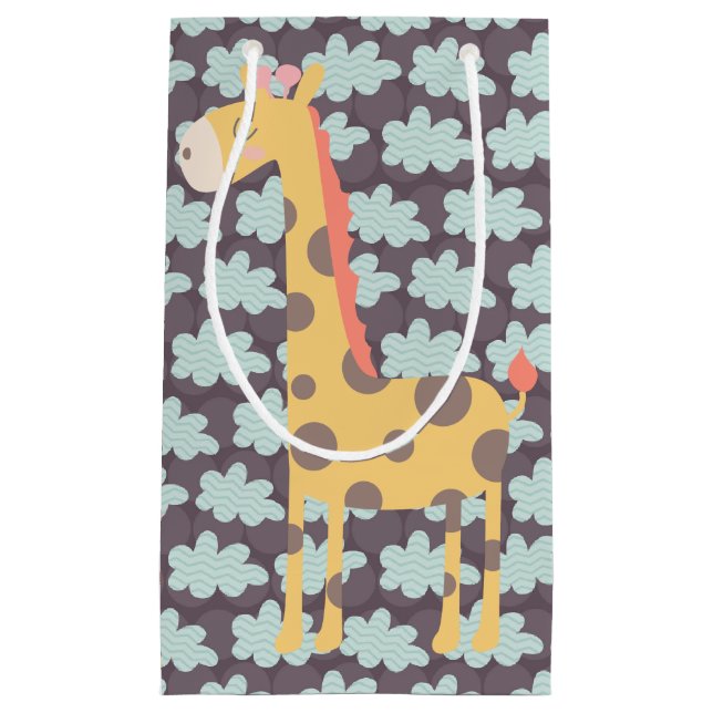 Wolken und Giraffen Kleine Geschenktüte (Vorderseite)