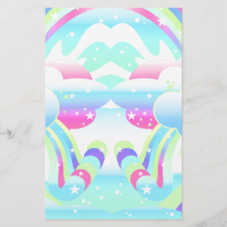 Wolken und Regenbogenhimmel II Briefpapier