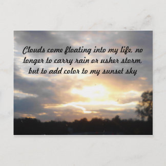 Wolken und Sonne Postkarte