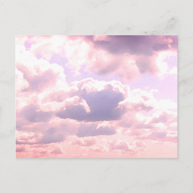 Wolken und Sonnenuntergänge Postkarte (Vorderseite)