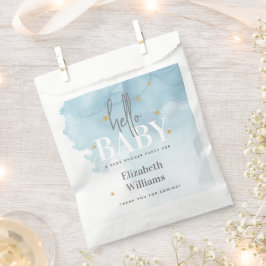 Wolken und Sterne Hallo Kinderdusche Geschenktütchen