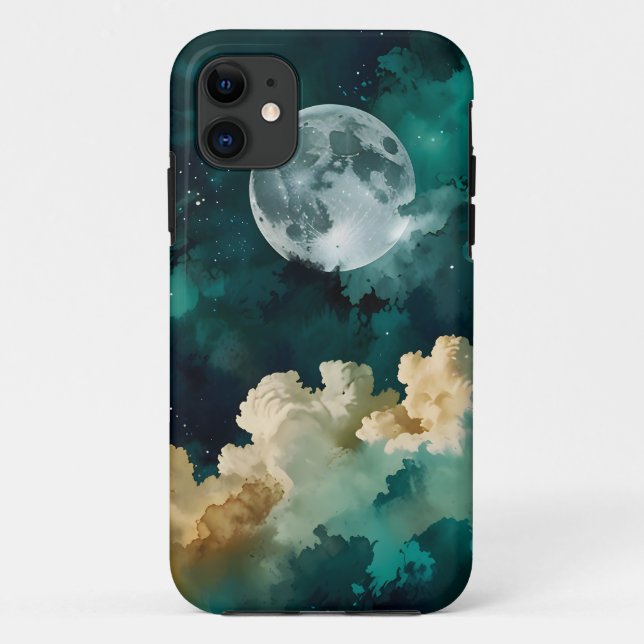 Wolken unter dem Mond Case-Mate iPhone Hülle (Rückseite)