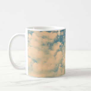 Wolken - Vintage Farbgestaltung Kaffeetasse