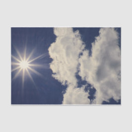 Wolken White Blue Sky Schöne Sonne Seidenpapier