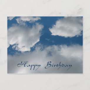 Wolken zum Geburtstag Postkarte