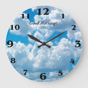 Wolkenbild für die Runde-große-Wand-Uhr Große Wanduhr