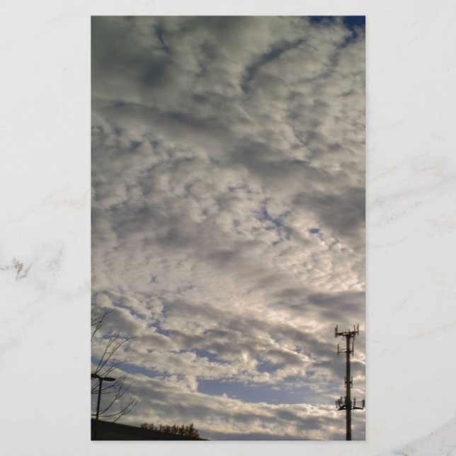Wolkenbildung Briefpapier (Vorderseite)