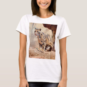 Wolkendecke Landschaftsbild exotische Tierwelt T-Shirt
