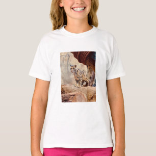 Wolkendecke Landschaftsbild exotische Tierwelt T-Shirt