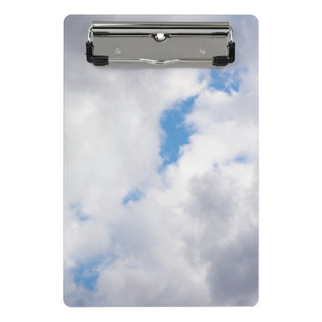 Wolkendecke Mini Klemmbrett (Vorderseite)