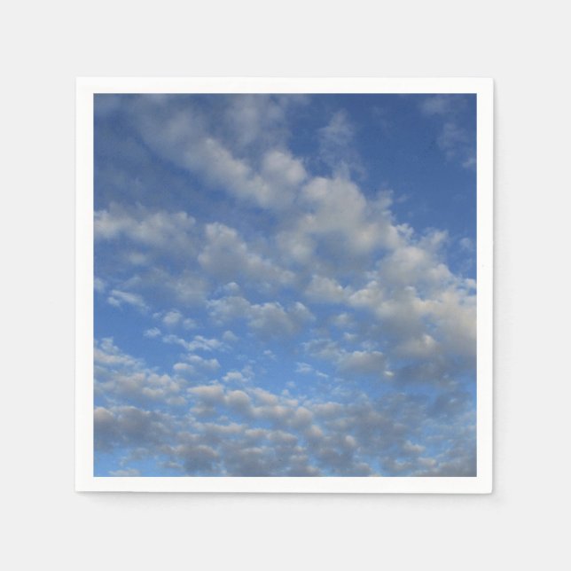 Wolkendecke Serviette (Vorderseite)