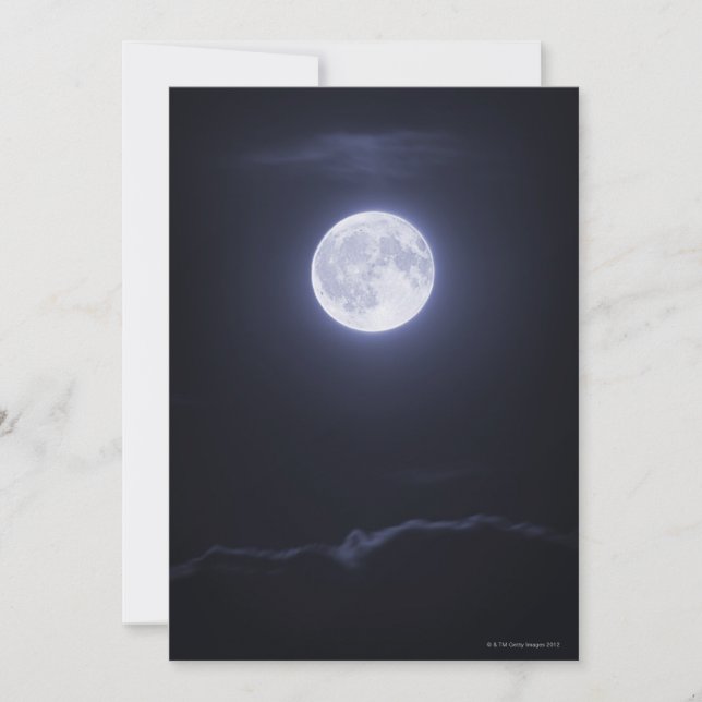 Wolkendecke Vollmond (Vorderseite)