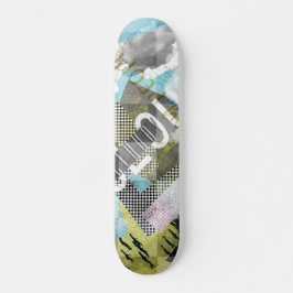 Wolkendecke von Kunstwerken Skateboard