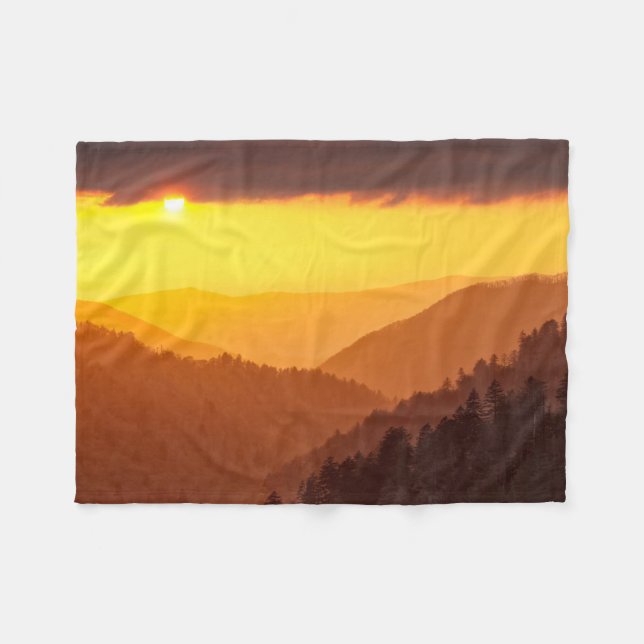Wolkenfelder Tal, Tennessee Fleecedecke (Vorderseite (Horizontal))