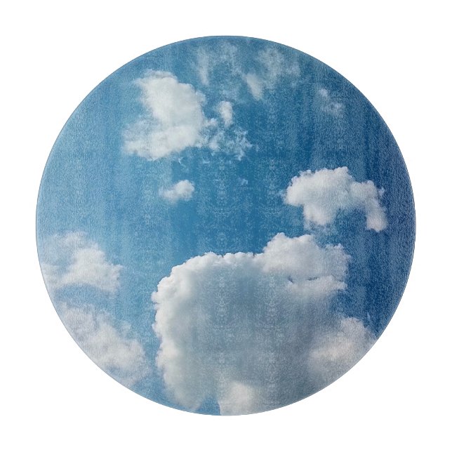 Wolkenflecken Schneidebrett (Vorderseite)