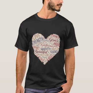 Wolkenherz Mutterliebe Stärke Freundlichkeit T-Shirt
