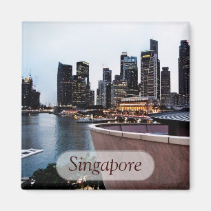 Wolkenkratzer-Ansichten: Singapur-Magnet Magnet