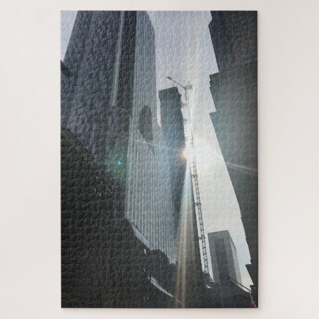 Wolkenkratzer Baukran New York City NYC (Vertikal)