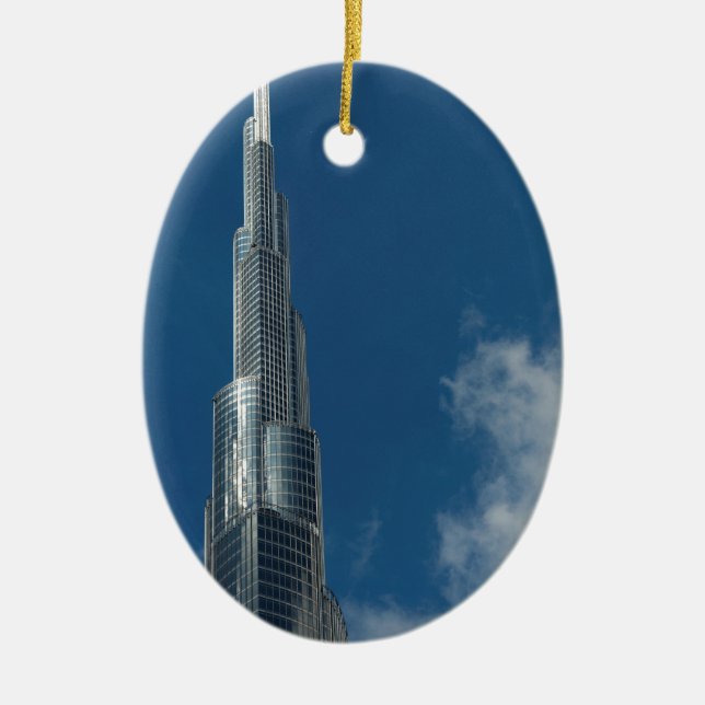 Wolkenkratzer Burj Khalifa Keramikornament (Vorne)