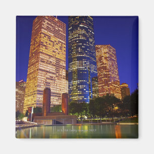 Wolkenkratzer in im Stadtzentrum gelegenem Houston Magnet