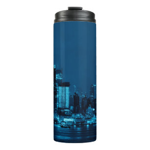 Wolkenkratzer in Manhattan und New York City Thermosbecher