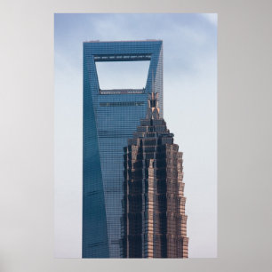 Wolkenkratzer in Shanghai-China Poster