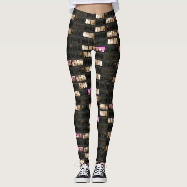 Wolkenkratzer Leggings (Vorderseite)