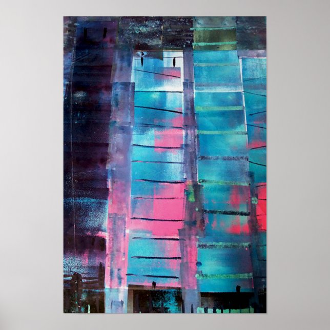 Wolkenkratzer Poster (Vorne)