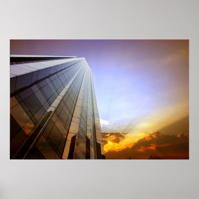 Wolkenkratzer-Poster Poster (Vorne)