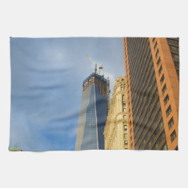 Wolkenkratzer-Reflektionen von New York Geschirrtuch