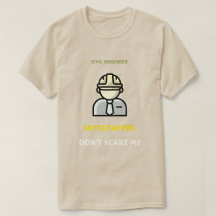Wolkenkratzer schüchtern mich nicht ein Grafik für T-Shirt