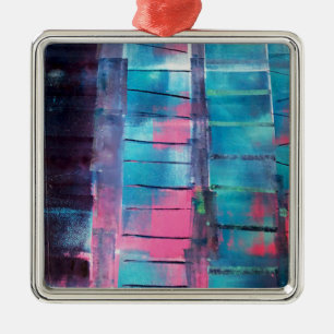 Wolkenkratzer Silbernes Ornament