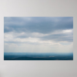 Wolkenkratzer über dem Ouachita-Gebirge, Oklahoma Poster