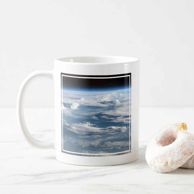 Wolkenkratzer über Sudan Kaffeetasse (Mit Donut)