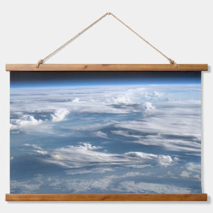 Wolkenkratzer über Sudan Wandteppich Mit Holzrahmen