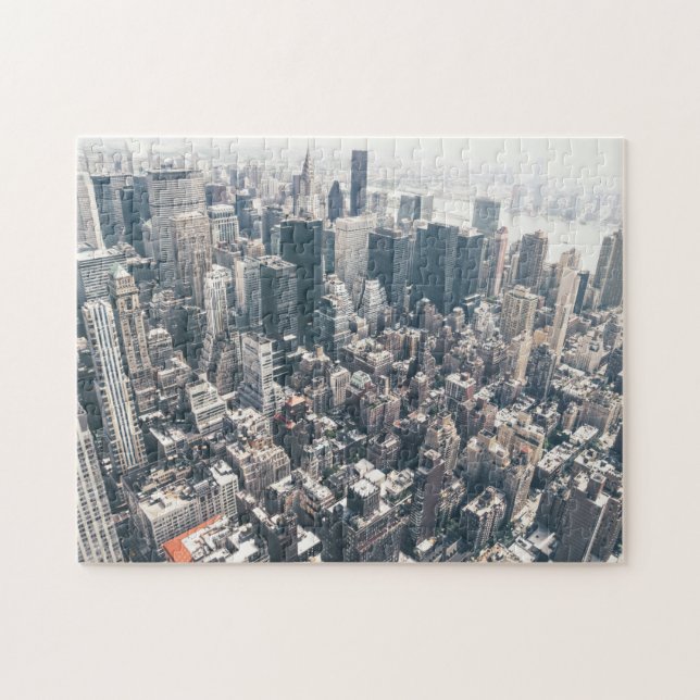Wolkenkratzer und Dachspitzen von New York City (Horizontal)