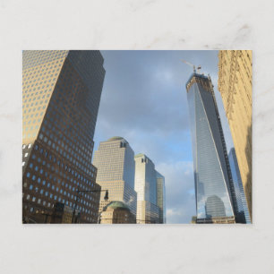 Wolkenkratzer von New York Postkarte