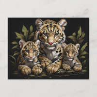 Wolkenleopard mit Naben