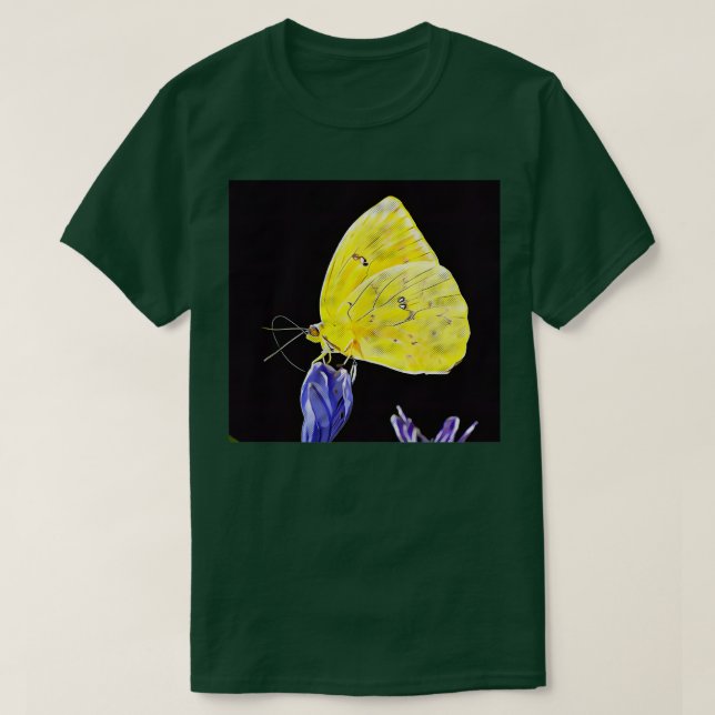 Wolkenlose Schwefel-Schmetterlinge T-Shirt (Design vorne)