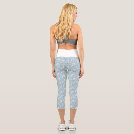 Wolkenmuster capri leggings