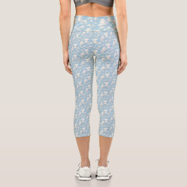 Wolkenmuster capri leggings