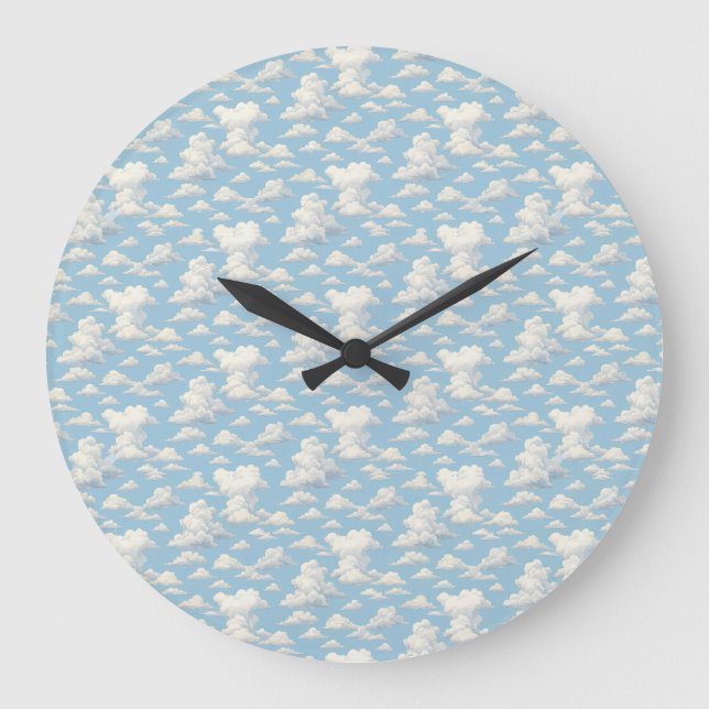 Wolkenmuster  große wanduhr (Vorderseite)