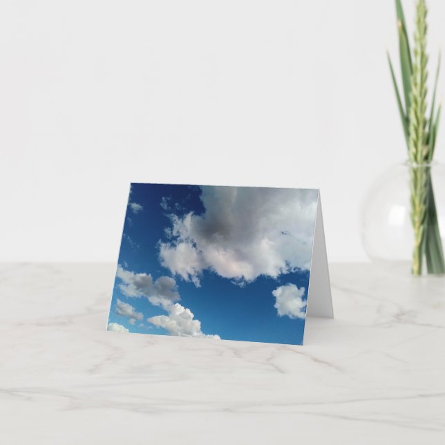 Wolkenschichten Dankeskarte (Vorderseite)